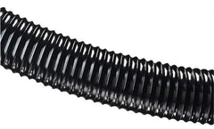 Hi-Tech Duravent - 5" ID, 26 Hg Vac Rating, 16 psi, Polyurethane Vacuum & Duct Hose - 25' Long, Black, 5-1/2" Bend Radius, -65 to 200°F - Americas Industrial Supply