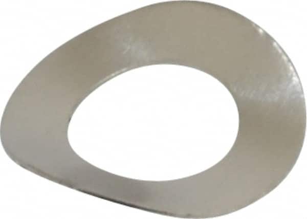 Made in USA - #8 Screw, 0.16" ID x 0.29" OD, Grade 300 Stainless Steel Single Wave Washer - 0.006" Thick, 0.053" Overall Height, 0.013" Deflection - Americas Industrial Supply