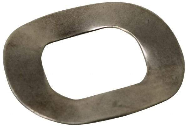 Value Collection - M16 Screw, 17mm ID x 30mm OD, Grade 18-8 Stainless Steel Wave Disc Spring - 1.6mm Thick, 7mm Overall Height - Americas Industrial Supply