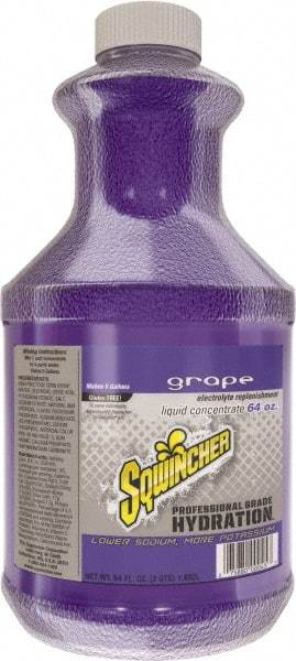 Sqwincher - 64 oz Bottle Grape Activity Drink - Liquid Concentrate, Yields 5 Gal - Americas Industrial Supply