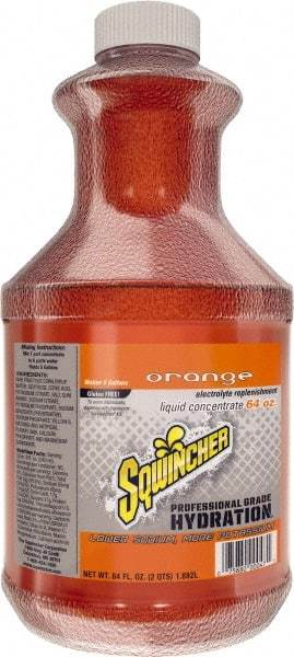 Sqwincher - 64 oz Bottle Orange Activity Drink - Liquid Concentrate, Yields 5 Gal - Americas Industrial Supply