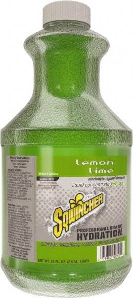 Sqwincher - 64 oz Bottle Lemon-Lime Activity Drink - Liquid Concentrate, Yields 5 Gal - Americas Industrial Supply