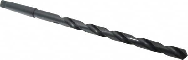 Interstate - 27/32", 3MT 118° Point High Speed Steel Taper Shank Drill Bit - Americas Industrial Supply