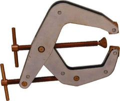 Kant Twist - 2,000 Lb, 6" Max Opening, 2-1/8" Open Throat Depth, 3-5/8" Closed Throat Depth, Cantilever Clamp - High Tensile Steel Jaw, T-Handle, 8-1/4" OAL, 8-1/4" Max Width - Americas Industrial Supply