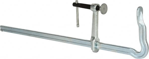 Bessey - 4-3/4" Deep Throat, 24" Max Capacity, Bend Sliding Arm Clamp - 1,100 Lb Clamping Pressure, 0.7" Spindle Diam - Americas Industrial Supply