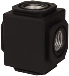 Norgren - Aluminum FRL Manifolding Block - Use with Compact Compressed Air Filters - Americas Industrial Supply