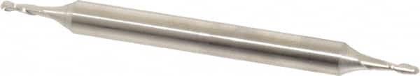 Made in USA - 1/16" Diam, 3/16" LOC, 2 Flute Cobalt Ball End Mill - Double End, 2-1/4" OAL, 3/16" Shank Diam - Americas Industrial Supply