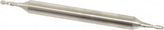 Made in USA - 1/16" Diam, 3/16" LOC, 2 Flute Cobalt Ball End Mill - Double End, 2-1/4" OAL, 3/16" Shank Diam - Americas Industrial Supply