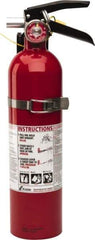 Kidde - 2.6 Lb, 1-A:10-B:C Rated, Dry Chemical Fire Extinguisher - 3-1/4" Diam x 15" High, 100 psi, 15' Discharge in 12 sec, Rechargeable, Seamless Aluminum Cylinder - Americas Industrial Supply