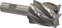 Interstate - 1-3/4", 2" LOC, 3/4" Shank Diam, 4-1/2" OAL, 6 Flute, Cobalt Square End Mill - Single End, Uncoated, Spiral Flute, 30° Helix, Centercutting, Right Hand Cut, Right Hand Flute - Americas Industrial Supply
