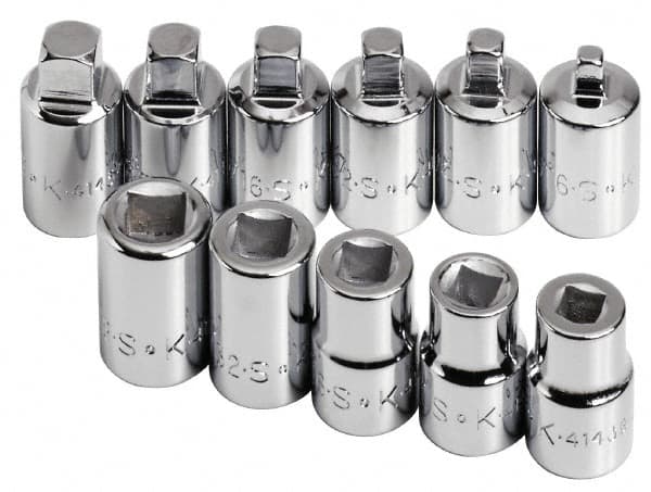 SK - 11 Piece 3/8" Drive Socket Set - 4 Points, 3/16" to 3/8" Range, Inch Measurement Standard - Americas Industrial Supply
