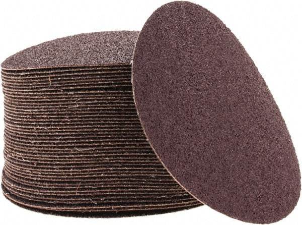 3M - 5" Diam, 40 Grit Aluminum Oxide Adhesive PSA Disc - Coarse Grade, X Weighted Cloth Backing, For Bench Top Motors, Random Orbital Sanders - Americas Industrial Supply