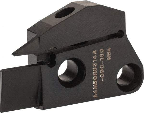 Kennametal - 3mm Groove Width, 14mm Max Depth of Cut, Right Hand Cut, A4M-A Indexable Grooving Blade - 3 Seat Size, Series A4 - Americas Industrial Supply