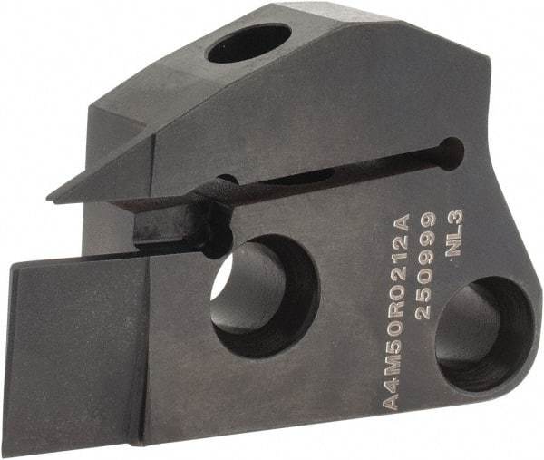 Kennametal - 2mm Groove Width, 12mm Max Depth of Cut, Right Hand Cut, A4M-A Indexable Grooving Blade - 2 Seat Size, Series A4 - Americas Industrial Supply