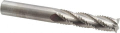 M.A. Ford - 1/2" Diam, 2" LOC, 4 Flute Solid Carbide Roughing & Finishing Square End Mill - Uncoated, 4" OAL, 1/2" Shank Diam, Straight Shank, 30° Helix, Centercutting, Extra Long Length - Americas Industrial Supply