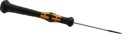 Wera - Electronic/Electrostatic Slotted Screwdriver - Round Shank, Ergonomic Handle - Americas Industrial Supply
