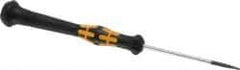 Wera - Electronic/Electrostatic Slotted Screwdriver - Round Shank, Ergonomic Handle - Americas Industrial Supply