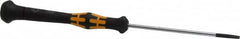 Wera - Electronic/Electrostatic Slotted Screwdriver - Round Shank, Ergonomic Handle - Americas Industrial Supply