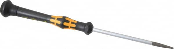 Wera - Electronic/Electrostatic Slotted Screwdriver - Round Shank, Ergonomic Handle - Americas Industrial Supply