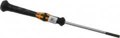 Wera - Electronic/Electrostatic Slotted Screwdriver - Round Shank, Ergonomic Handle - Americas Industrial Supply