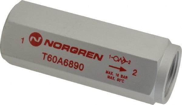 Norgren - 3/4" NPT Low Flow Air Fuse - 0 to 232 psi, Shutoff Valve & Aluminum Material - Americas Industrial Supply
