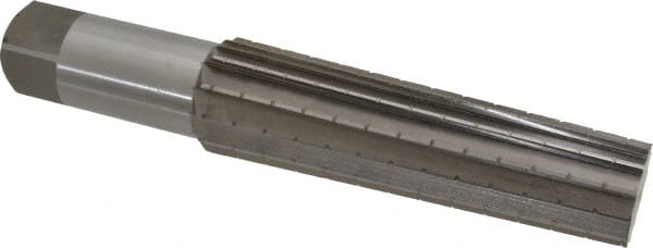 Interstate - 1.4717" Small End, 1.8005" Large End, 1-1/2" Straight Shank, 6-1/4" Flute, 5MT Morse Taper Reamer - Americas Industrial Supply