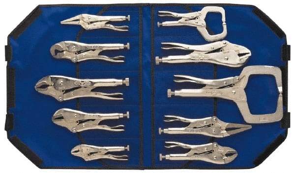 Irwin - 10 Piece Locking Plier Set - Comes in Kit Bag - Americas Industrial Supply