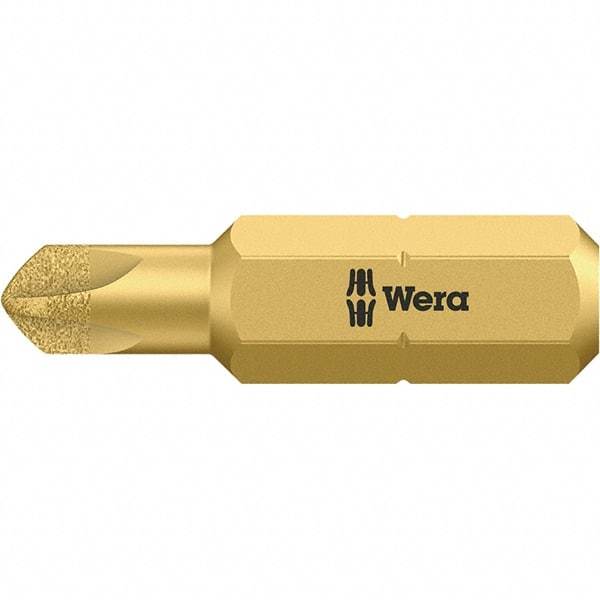 Wera - 1/4" Drive, #4 Torq-Set Screwdriver Bit - 1" OAL - Americas Industrial Supply