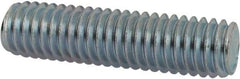Value Collection - 3/8-16 1-1/2" OAL Fully Threaded Stud - Carbon Steel, Zinc-Plated Finish - Americas Industrial Supply
