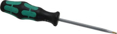 Wera - Slip Stop Slotted Screwdriver - Hexagon Shank, Ergonomic Handle - Americas Industrial Supply