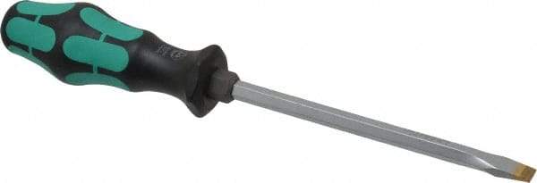 Wera - Slip Stop Slotted Screwdriver - Hexagon Shank, Ergonomic Handle - Americas Industrial Supply