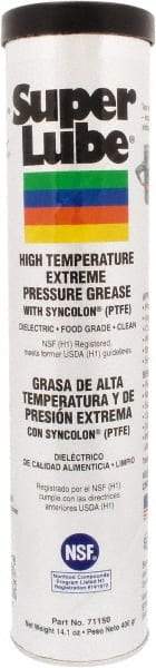Synco Chemical - 400 g Cartridge Synthetic Extreme Pressure Grease - Translucent White, Extreme Pressure, Food Grade & High Temperature, 475°F Max Temp, NLGIG 2, - Americas Industrial Supply