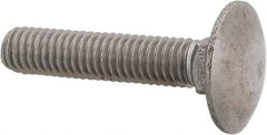Value Collection - M6x1 30mm Length Under Head, Standard Square Neck, Carriage Bolt - Austenitic Grade A2 Stainless Steel, - Americas Industrial Supply