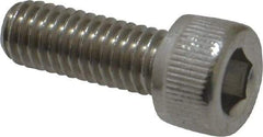 Value Collection - M6x1.00 Metric Coarse Hex Socket Drive, Socket Cap Screw - Grade 316 & Austenitic A4 Stainless Steel, Uncoated, Fully Threaded, 16mm Length Under Head - Americas Industrial Supply