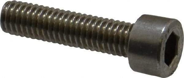 Value Collection - M6x1.00 Metric Coarse Hex Socket Drive, Socket Cap Screw - Grade 316 & Austenitic A4 Stainless Steel, Uncoated, Partially Threaded, 25mm Length Under Head - Americas Industrial Supply