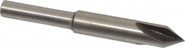 Interstate - 1/4" Head Diam, 3/16" Shank Diam, 3 Flute 60° High Speed Steel Countersink - Americas Industrial Supply