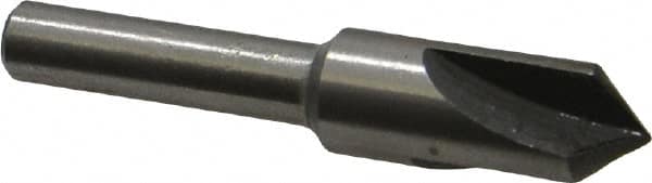 Interstate - 3/8" Head Diam, 1/4" Shank Diam, 3 Flute 90° High Speed Steel Countersink - Americas Industrial Supply