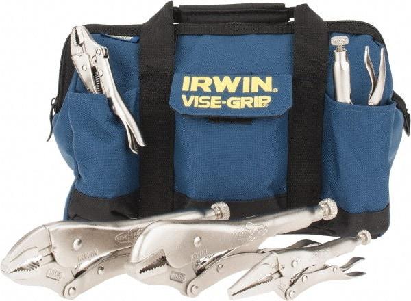 Irwin - 5 Piece Locking Plier Set - Comes in Kit Bag - Americas Industrial Supply
