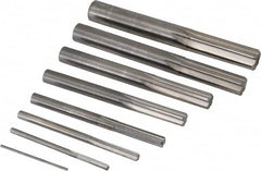 Value Collection - 1/16" to 1/2", Chucking Reamer Set - Straight Flute, Right Hand Cut, 8 Pieces - Americas Industrial Supply