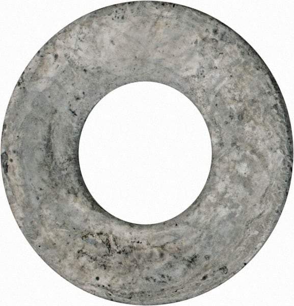 Value Collection - 1-1/8" Screw, Grade 2 Steel USS Flat Washer - 1.243" ID x 2.78" OD, 0.192" Thick, Galvanized Finish - Americas Industrial Supply
