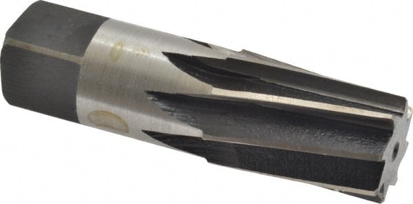 Interstate - 3/4" Pipe, 0.962" Diam, 7/8" Small End Diam, Straight Shank, 1-3/8" Flute, Taper Pipe Reamer - Americas Industrial Supply