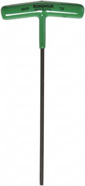 Bondhus - T20 Standard Torx Key - T-Handle Cushion Grip, Protanium High Torque Steel - Americas Industrial Supply