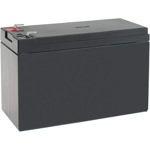 Mule - Lead-Acid, Quick-Disconnect Tab Terminal, 12 Volt, 7 Amp, Lead Rechargeable Battery - 4.8mm Tab Width x 0.8mm Tab Thickness, 2.56" Wide x 3.94" High x 5.94" Deep - Americas Industrial Supply