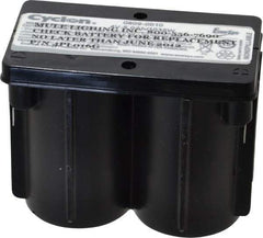 Mule - Pure Lead, Quick-Disconnect Tab Terminal, 4 Volt, 5 Amp, Lead Rechargeable Battery - 1/4" Tab Width x 0.032" Tab Thickness, 2.11" Wide x 2.9" High x 3.78" Deep - Americas Industrial Supply