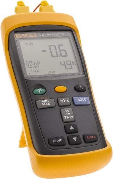 Fluke - -210 to 1,600°F Industrial Thermometer - Digital Display - Americas Industrial Supply