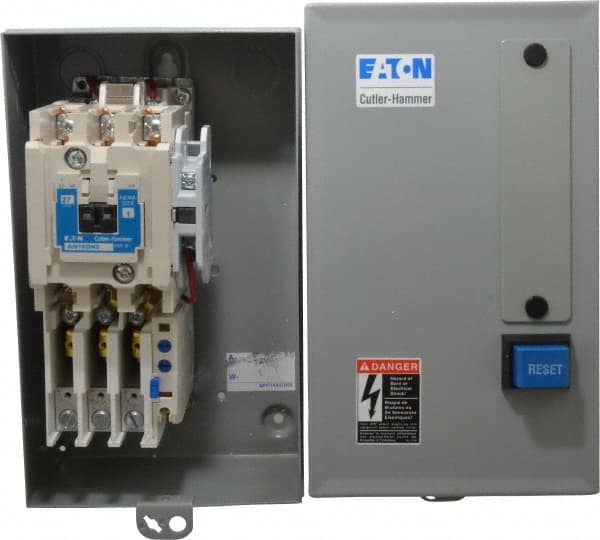 Eaton Cutler-Hammer - 120 Coil VAC, NEMA Size 1, Nonreversible Enclosed Enclosure NEMA Motor Starter - 1 Enclosure Rating - Americas Industrial Supply