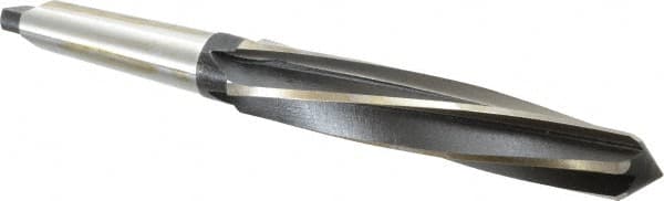 Interstate - 1-1/2" Reamer Diam, 1-1/4" Small End Diam, 4MT Morse Taper Shank, 7-3/8" Flute, Bridge Reamer - Americas Industrial Supply