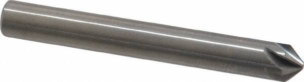 Hertel - 3/16" Head Diam, 3/16" Shank Diam, 6 Flute 90° Solid Carbide Countersink - Americas Industrial Supply