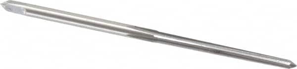 Value Collection - #6/0 Pin, 0.0806" Diam, 0.0611" Small End, 3/32" Diam Straight Shank, 15/16" Flute, Taper Pin Reamer - Americas Industrial Supply