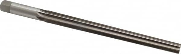 Interstate - #9 Pin, 0.6066" Diam, 0.4805" Small End, 9/16" Diam Straight Shank, 6-1/16" Flute, Taper Pin Reamer - Americas Industrial Supply